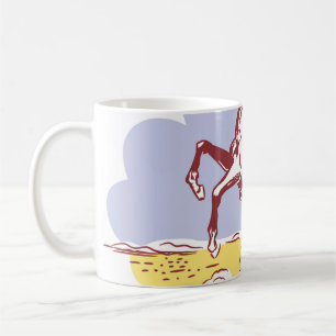 Caneca De Café Vintage Line Drawing.