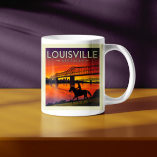 Caneca De Café Vintage Louisville Kentucky