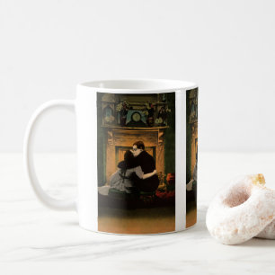 Caneca De Café Vintage Love and Romance, Romanichel Lareira Beijo