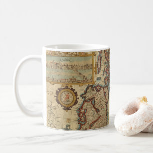 Caneca De Café Vintage Map of the British Isles, 1552 - 1629