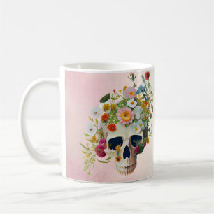 Caneca De Café Vintage medicina anatomia crânio florista médico