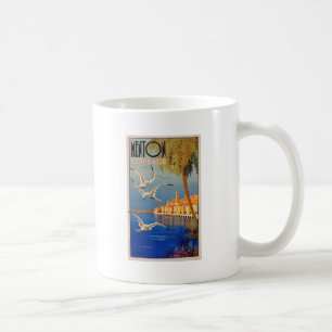 Caneca De Café Vintage Menton CoTe D'azur