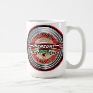 Caneca De Café Vintage Mercury sinal de motores fora de borda