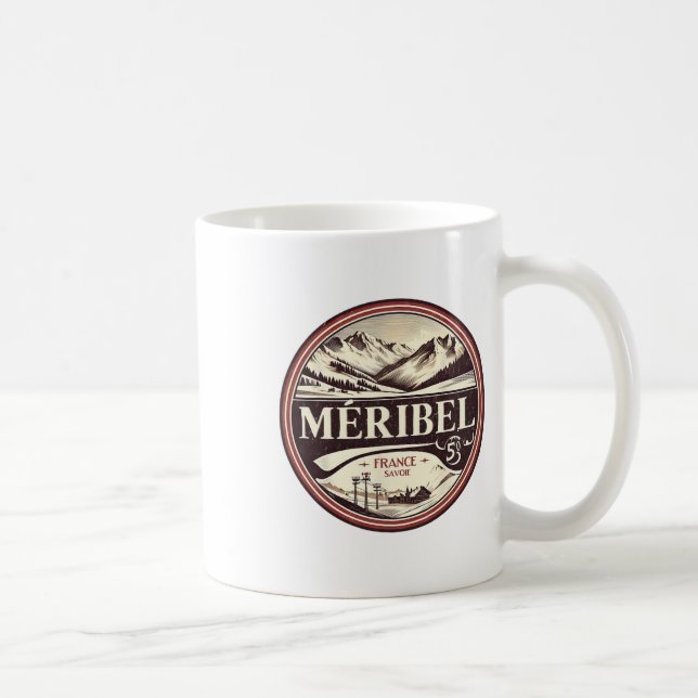 Caneca De Café Vintage Méribel Ski Trip (Direita)
