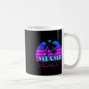Caneca De Café Vintage Miami Beach Novelty Camisetas, Eu Amo Mia