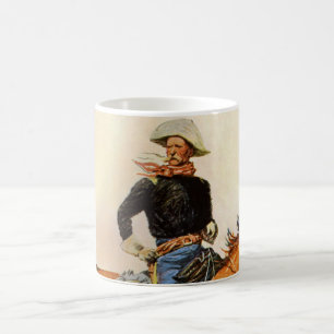 Caneca De Café Vintage Militar, Oficial de Cavalaria de Remington