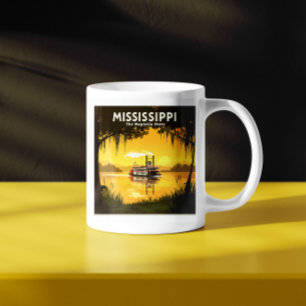 Caneca De Café Vintage Mississippi