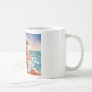 Caneca De Café Vintage Monterey Coastline California Turismo cali