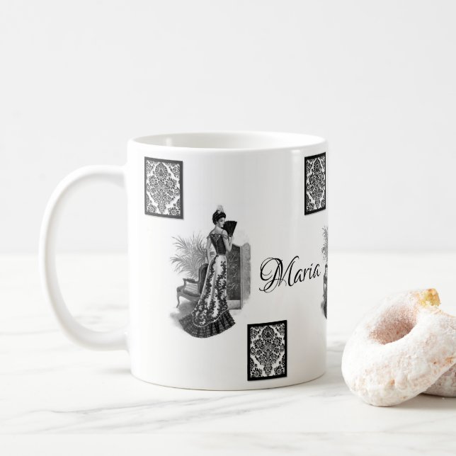 Caneca De Café Vintage Mug (Com Donut)
