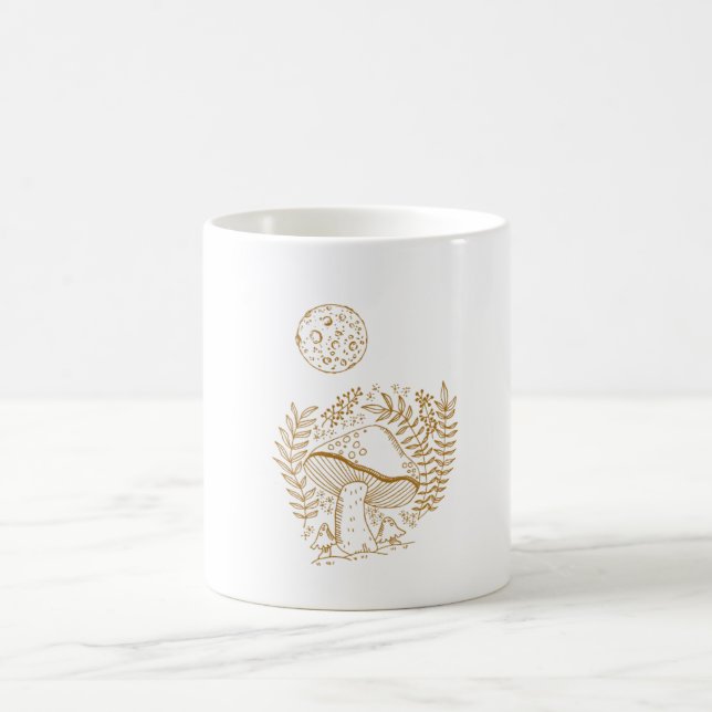 Caneca De Café Vintage Mushroom (Centro)