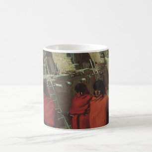 Caneca De Café Vintage Nativo Americano, Hopi Pueblo por Louis Ak