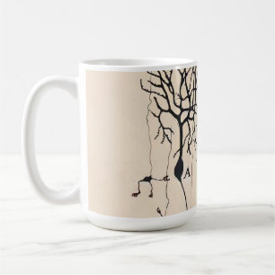 Caneca De Café Vintage Neuron Desenho Por Santiago Ramón y Cajal