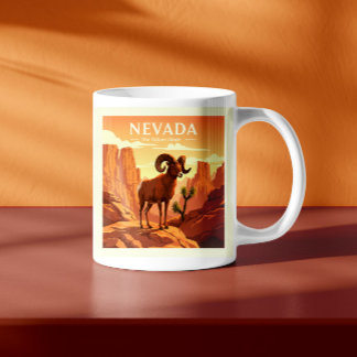 Caneca De Café Vintage Nevada