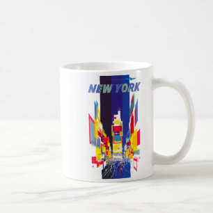 Caneca De Café Vintage New York Times Square Era Atômica