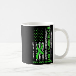 Caneca De Café Vintage Ninguém Luta Sozinho Conscientização da Sa