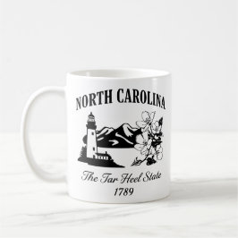 Caneca De Café Vintage North Carolina Viagem