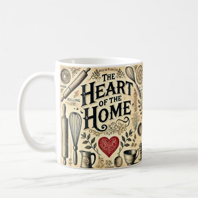Caneca De Café Vintage Nostalgic Kitchen Mug (Esquerda)