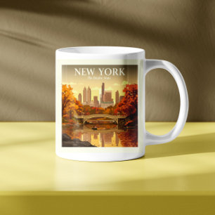 Caneca De Café Vintage Nova York