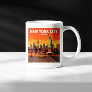 Caneca De Café Vintage Nova York