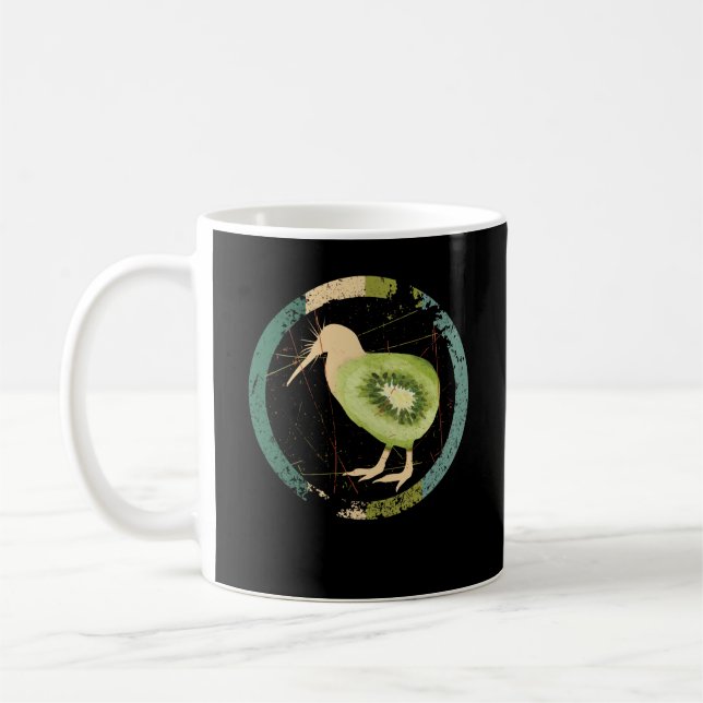 Caneca De Café Vintage Nova Zelândia Kiwi (Esquerda)