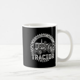Caneca De Café Vintage Nunca Subestime Um Homem Com Um Trator F