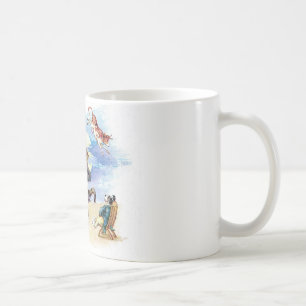 Caneca De Café Vintage Nursery Rhyme Ei Diddle, Cat Fiddle Art