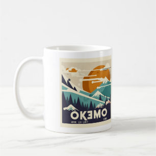 Caneca De Café Vintage Okemo Winter Getaway Mug - Charme Retro Sk