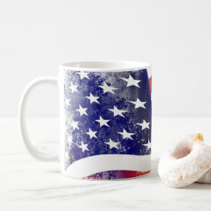 Caneca De Café Vintage Old Glory Flag
