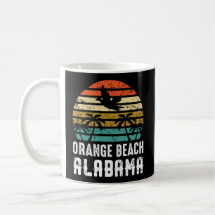 Caneca De Café Vintage Orange Beach Alabama - Alma de Férias