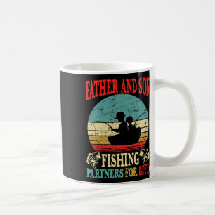 Caneca De Café Vintage Padre Son Parceiros De Pesca Para O Pai De