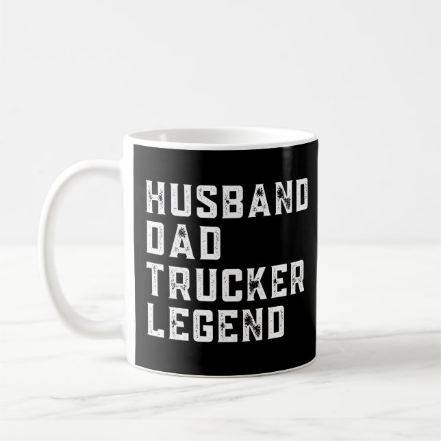 Caneca De Café Vintage Pai Trucker dizendo (Esquerda)