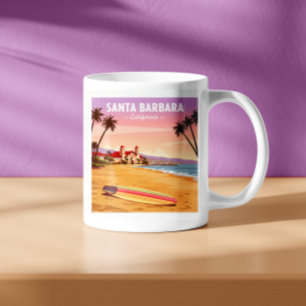 Caneca De Café Vintage Papais noeis Barbara California