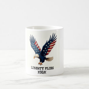 Caneca De Café Vintage Patriotic Eagle 4 de julho Coffee Mug