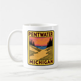 Caneca De Café Vintage Pentwater Michigan Coffee Mug