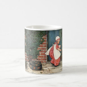 Caneca De Café Vintage Pequena Miss Muffet Spider Nursery Rhyme