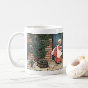 Caneca De Café Vintage Pequena Miss Muffet Spider Nursery Rhyme