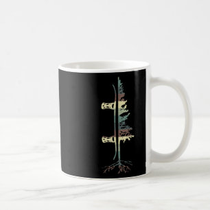 Caneca De Café Vintage Pine Snowboard Gift