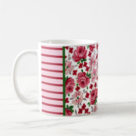 Caneca De Café Vintage Pink Roses Mug