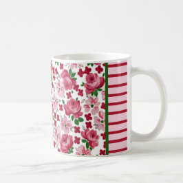 Caneca De Café Vintage Pink Roses Mug