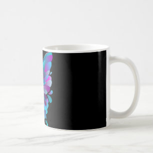Caneca De Café Vintage Ponto e Vírgula Borboleta Tatuagem Semi-co