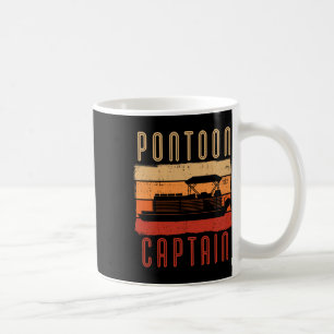 Caneca De Café Vintage Pontoon Capitão Barco Boat Owner Boater