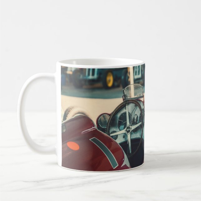 Caneca De Café Vintage Race Car (Esquerda)