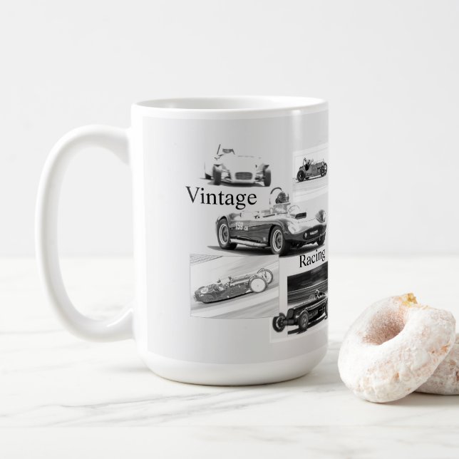 Caneca De Café Vintage Racing (Com Donut)