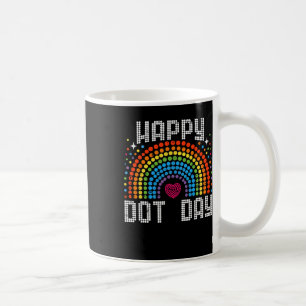 Caneca De Café Vintage Rainbow Happy Dot Day S Para Crianças Prof