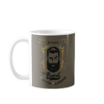Vintage Retro Beard Man the Myth Legend Name