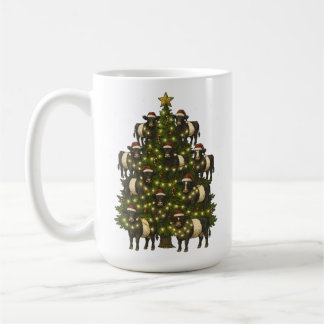 Caneca De Café Vintage Retro Belted Galloway Belty Christmas Tree