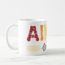 Vintage Retro Cores Aikido Beber Mug