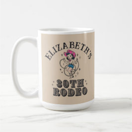 Caneca De Café Vintage Retro Cowgirl 30th Birthday Party