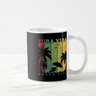 Caneca De Café Vintage Retro Férias De Verão Costa Rica Pura Vida