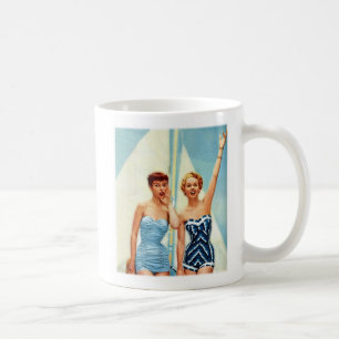 Caneca De Café Vintage Retro Mulheres Trajes de Banho dos Anos 60